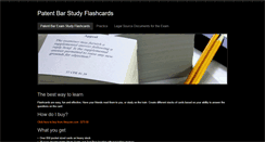 Desktop Screenshot of patentbarflashcards.com
